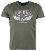 Tee-Shirt Pilote Elite School Top Gun Kaki (TG7)