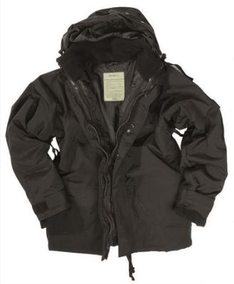 Veste de Pluie avec Doublure Polaire Noir