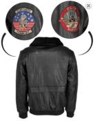 Blouson Cuir Pilote Noir