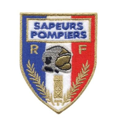 Ecusson Feutre Sapeurs Pompiers Dos Auto-Agrippant