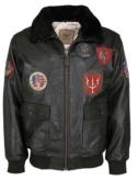 Blouson Cuir Pilote Noir