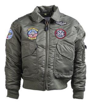 Bombers CWU Enfant Kaki avec Ecussons