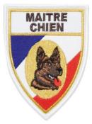 Ecusson Soie Tricolore Maître Chien Berger Allemand