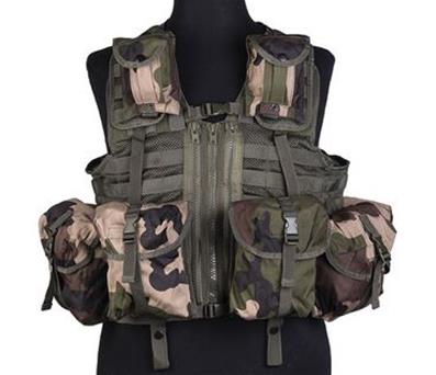 Gilet Tactical Modular System 8 poches Molle Camo CE