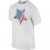 Tee-Shirt Etoile US Blanc (SUT013B)