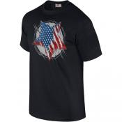 Tee-Shirt Etoile US Noir (SUT013N)