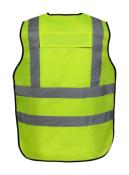 Gilet Sécurité Jaune Multipoches Haute Visibilité