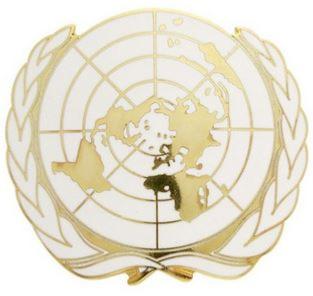 Insigne Béret Or ONU Email Grand Feu (229)