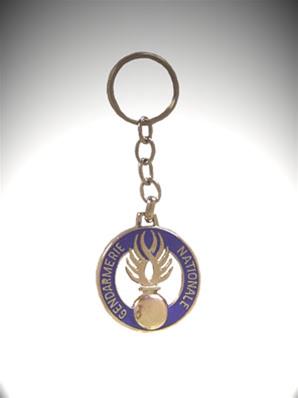 Porte Clé 3D Flamme Gendarmerie