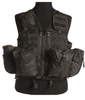 Gilet Tactical Modular System 8 poches Molle Noir