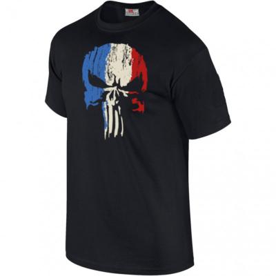 Tee-Shirt Punisher Tricolore Noir (SUT003BK)