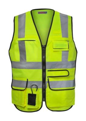 Gilet Sécurité Jaune Multipoches Haute Visibilité