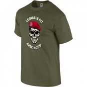 Tee-Shirt Diable Rit avec Nous Para Vert OD (LDRT003WHVO)