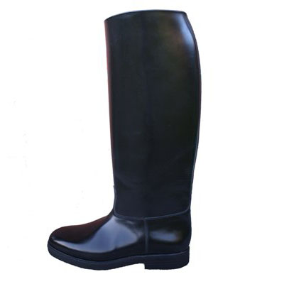 (E1) Botte Motard Cuir Glacé