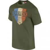 Tee-Shirt Ecusson Superfrench Vert OD (SUT020VO)