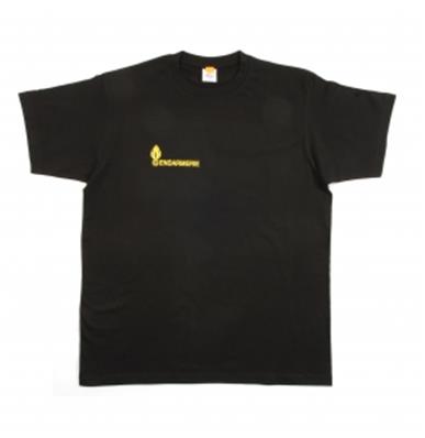Tee-Shirt Gendarmerie Noir Marquage Jaune
