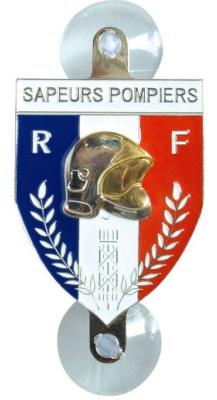 Plaque Auto "Sapeurs Pompiers"