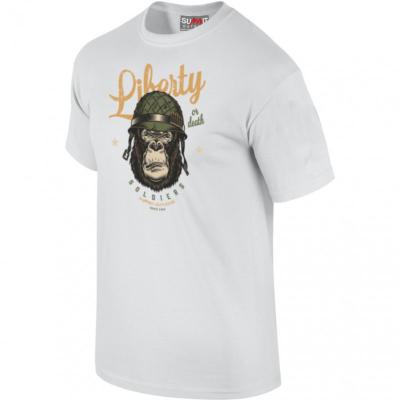 Tee-Shirt Liberty Of Death Blanc (SUT018B)