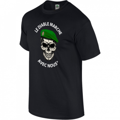 Tee-Shirt Diable Marche avec Nous Noir (46)