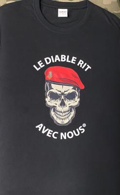 Tee-Shirt Diable Rit avec Nous Colo Noir (LDRT002BK)