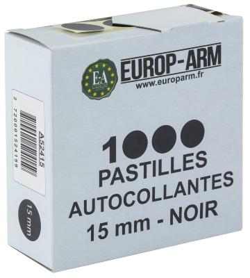 Pastilles Autocollantes Noires Diam. 15