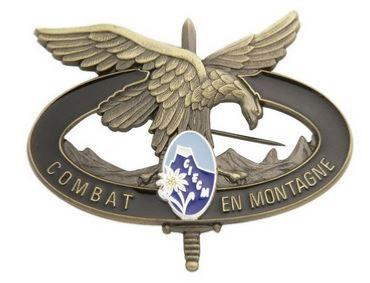 Insigne Béret Métal Bronze Combat en Montagne (567)