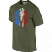 Tee-Shirt Spartan Tricolore Vert OD (SUT002VO)