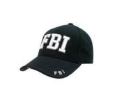 Casquette FBI 3D Noire