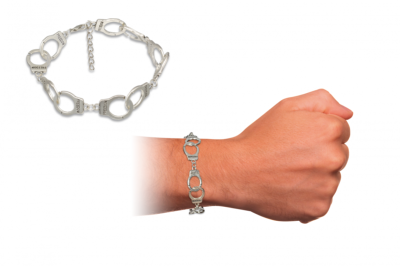 Bracelet Menottes Zinc (C)