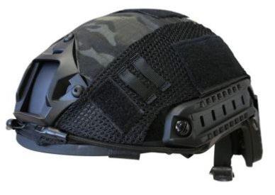 Casque Fast Helmet Noir + Couvre-Casque BTP Black