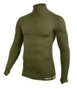 Sweat-Shirt Col Zippé Extrême Line Vert OD