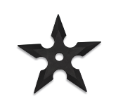 Shuriken Etoile Caoutchouc Entraînement 11.50 cm