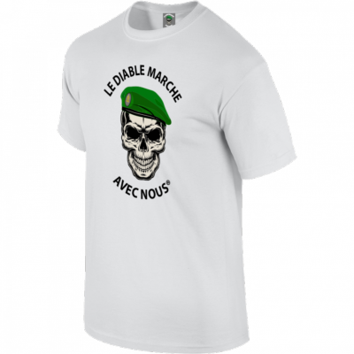Tee-Shirt Diable Marche avec Nous Blanc (47)